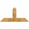 Ekena Millwork Portland Rough Sawn Timber Gable Bracket, Western Red Cedar, 48"W x 24"H x 6"D x 6"F, 12/12 Pitch GBW048X24X0606POR00RWR - alternate 1